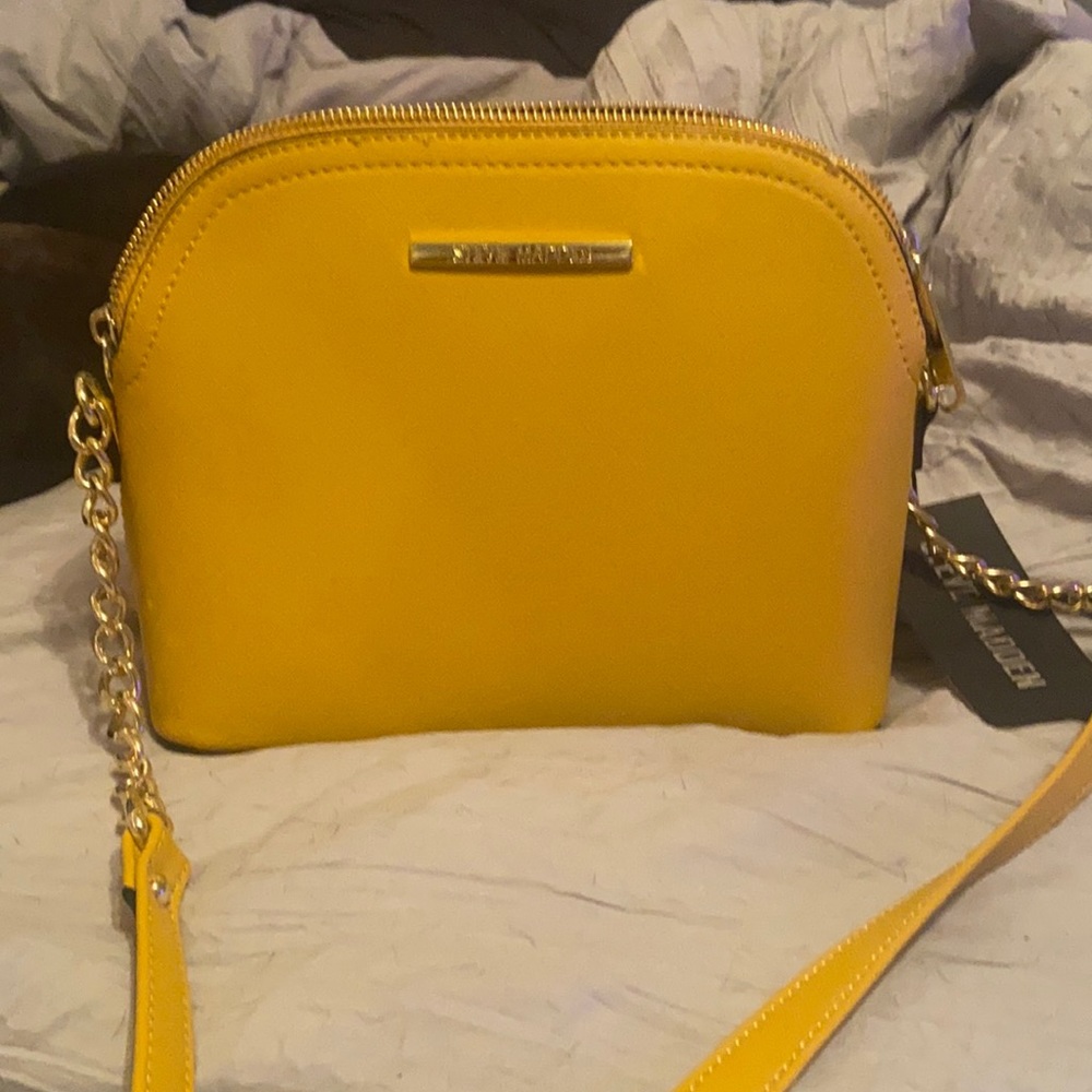 Yellow Steve Madden crossbody